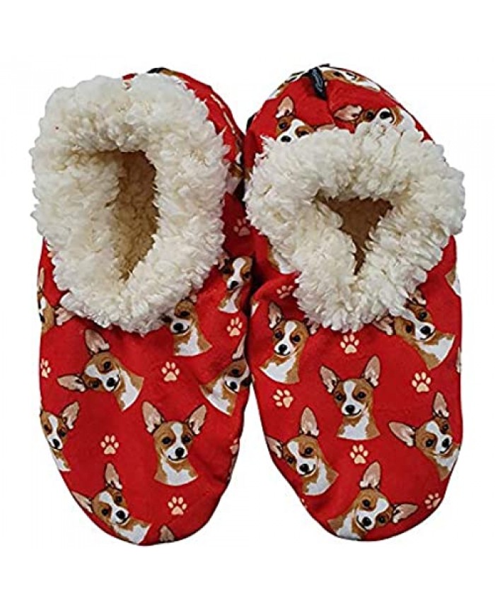 Chihuahua Super Soft Womens Slippers - One Size Fits Most - Cozy House Slippers - Non Skid Bottom - perfect for Chihuahua gifts