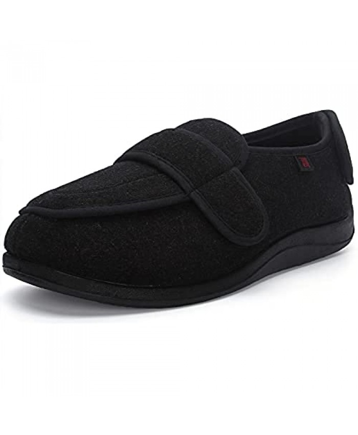 JIONS Women Men Adjustable Velco Extra Wide Shoes Swollen Feet Diabetic Edema Boots Slippers Unisex Indoor Outdoor Sandals Large Size 5-14