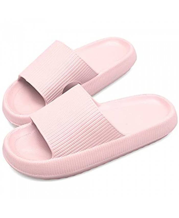 Pillow Slides Slippers for Women Men Indoor Home Bathroom Spa Massage Foam Platform Shower Sandals