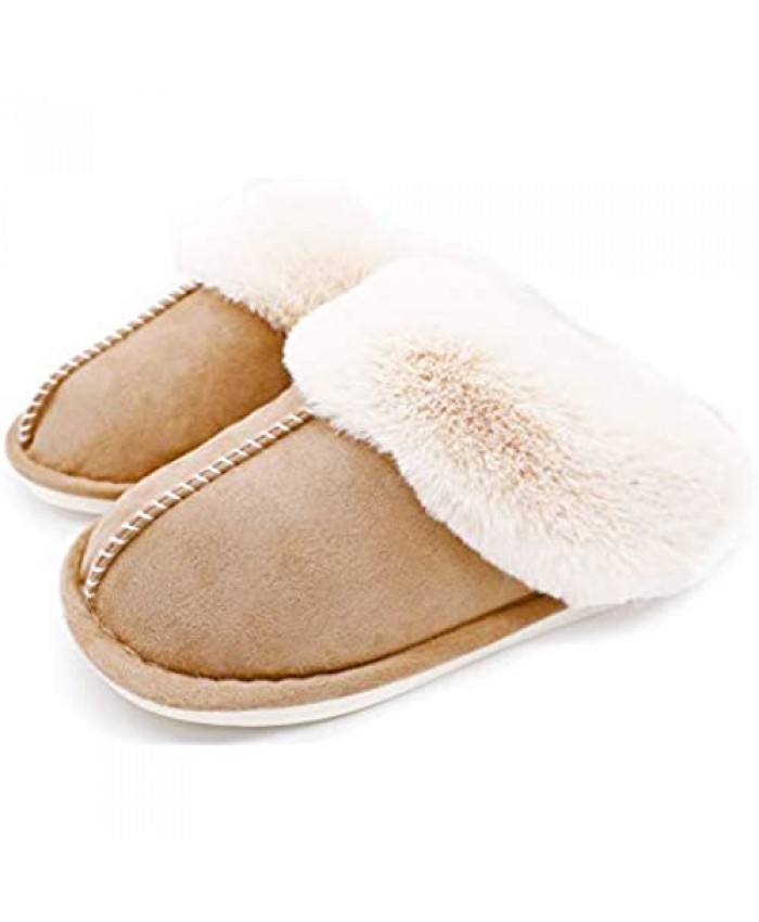 SnailGo Women's Slippers Fluffy Memory Foam Fuzzy House Furry Indoor Cozy Warm Ladies Slippers