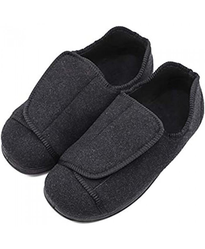 Women's Extra Wide Diabetic Shoes Adjustable Closures Elderly Women Slippers Fit for Edema Orthopaedic Fasciitis