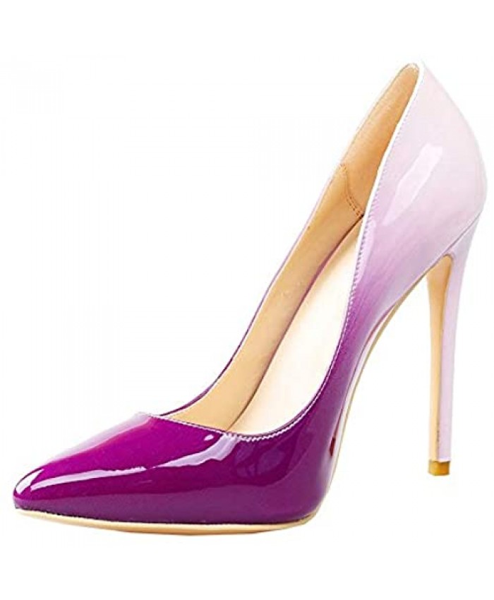 Amarantos Women's Classic Pointed Toe Elegant Slip on Stieletto Dress Pumps Shoes