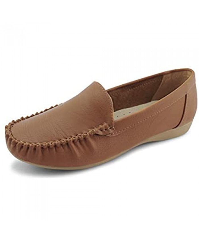 Jabasic Women Slip on Loafers Casual Breathable Walking Flat Shoes