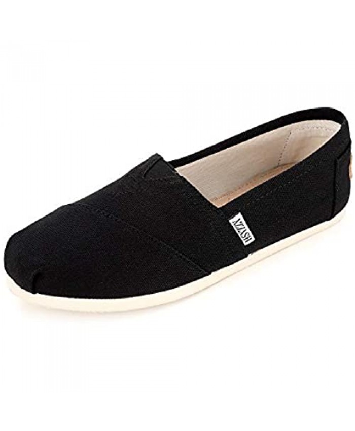 Women's Canvas Shoes Classic Ballet Flats Casual Slip-on Flats Daily Loafers Comfort Sneakers