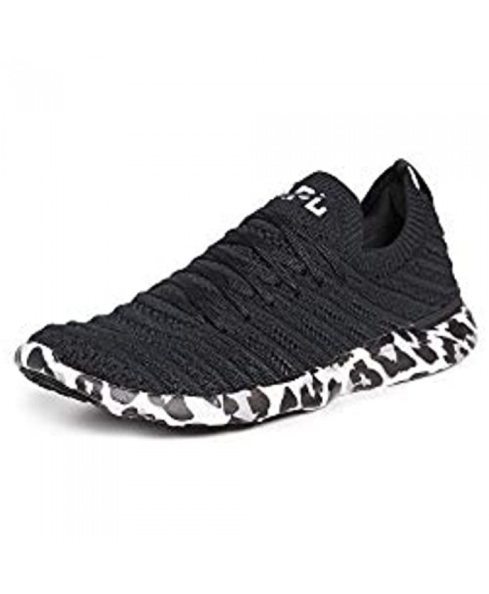 APL: Athletic Propulsion Labs Women's Techloom Wave Sneakers Black/White/Leopard 10 Medium US