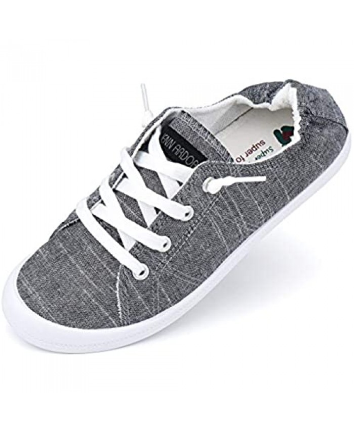 Canvas Sneakers for Women Low Tops Slip On Sneakers Casual Shoes Comfortable
