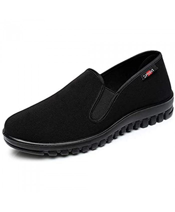 Mens Kung Fu Shoes Old Beijing Cloth Shoes Tai Chi Slip On Martial Arts Sneaker