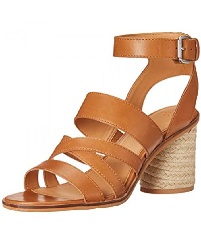 Frye and Co. Women's Leiah Mixed Strap Sandal Heeled