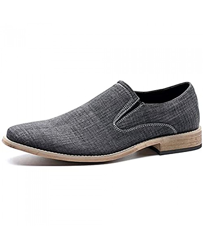 Herren Casual Canvas Oxfords Klassische Loafers Schuhe Urban Dress Schuhe