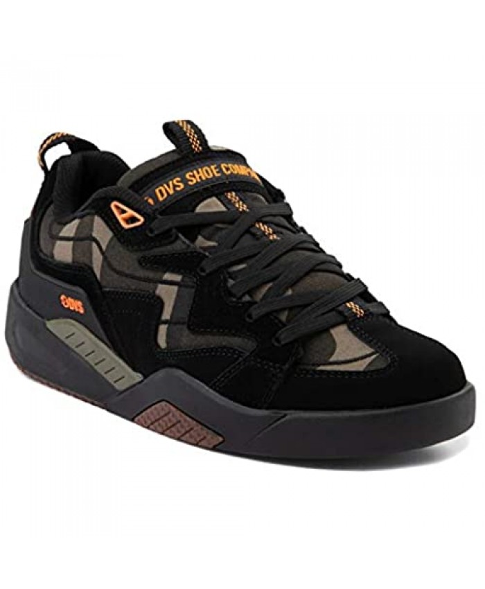 DVS Skateboard Shoes Devious Black/Camo/Orange Mens