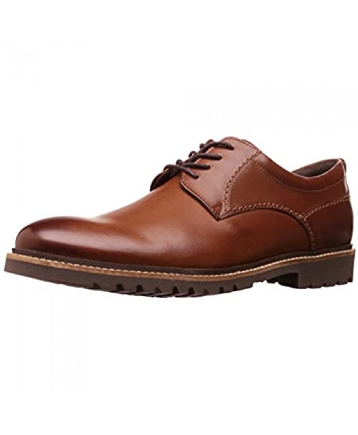 Rockport Men's Marshall Plain Toe Oxford Dark Brown Leather 15 M US