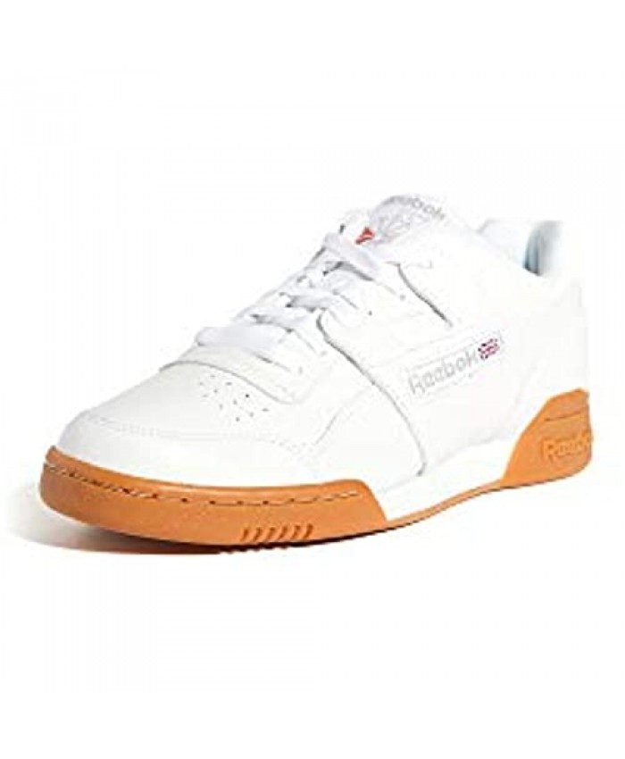 Reebok mens Workout Plus Cross Trainer White/Carbon/Classic Red 7.5 US
