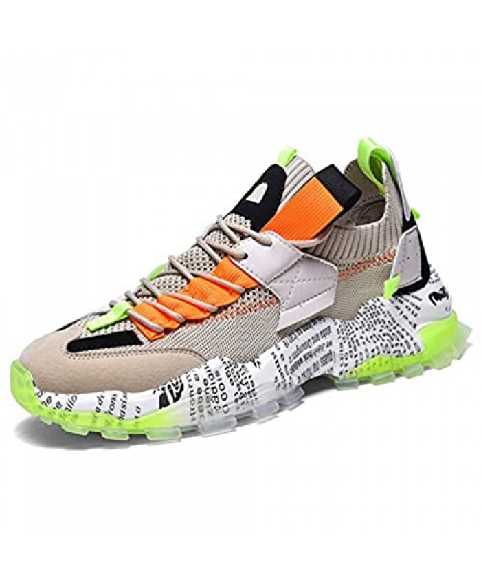 FEETCITY Mens Women Fashion Sneakers Non Slip Sports Shoes Athletic Walking Running Shoes Casual Sneakers