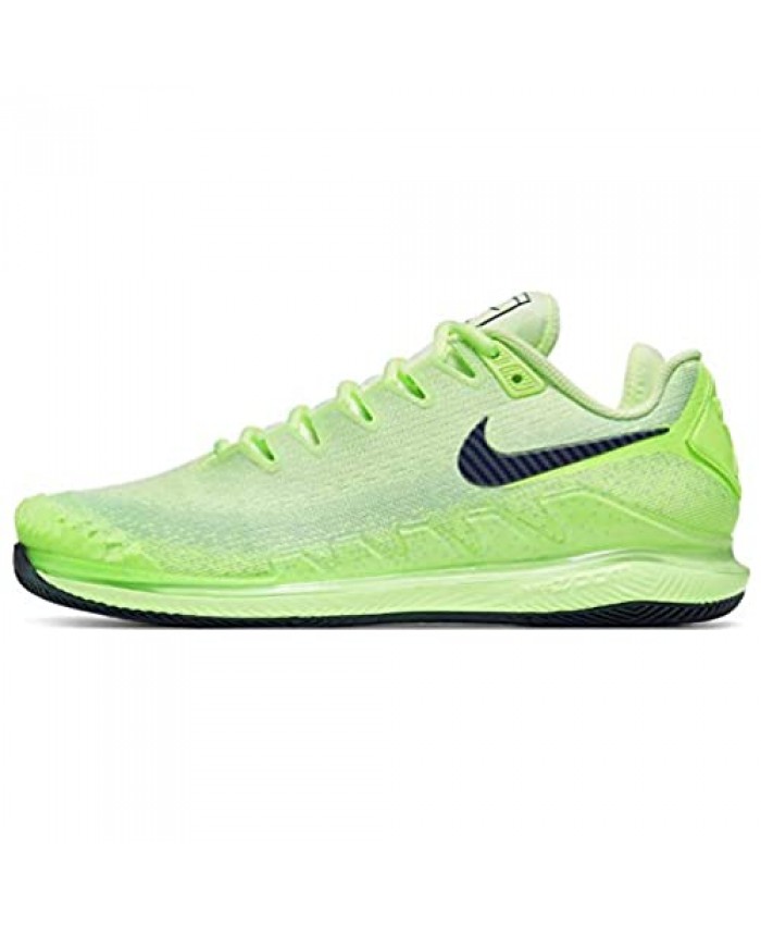 Nike Men's NikeCourt Air Zoom Vapor X Knit Tennis Shoes (Green/Black Numeric 7)