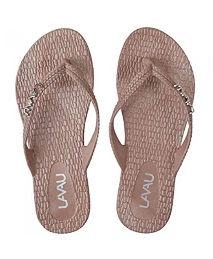 LAVAU Women's Flip Flop | Summer Casual Beach Sandal or Shower Shoe