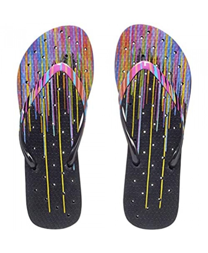 Showaflops Womens' Shower & Water Sandals for Pool Beach Dorm and Gym - Bold and Bright Collection