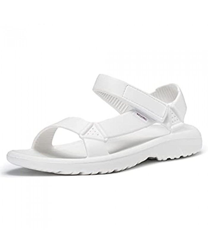 WALK PRO Sandals for Women Summer Shoes Hiking Sandal Outdoor Sport Casual Walking Black White Foam Eva Size 6 7 8 9 10 Strap Wide Waterproof Athletic Comfortable