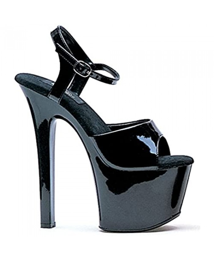Ellie Shoes Women's 711-Flirt Platform Sandal - Pole Fitness Dancer Heel Black 7