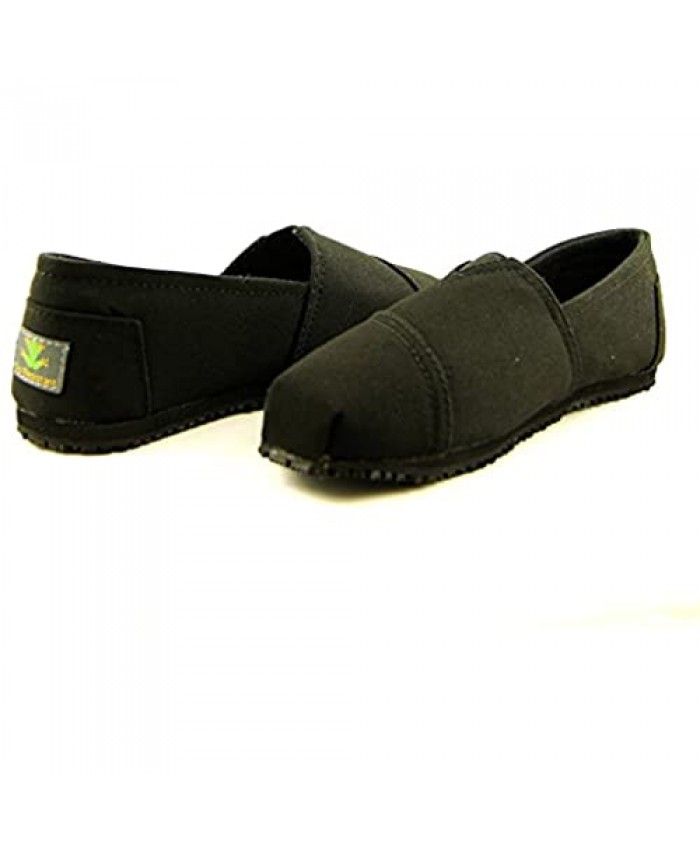 Laforst Dale 3312 Womens Work Slip Resistant Flat Slip On Shoes Black 9