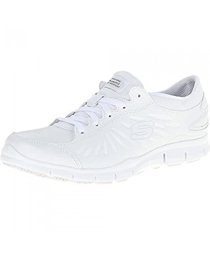 Skechers for Work Womens Eldred Dewy Health Care & Food Service Shoe White 11 M US